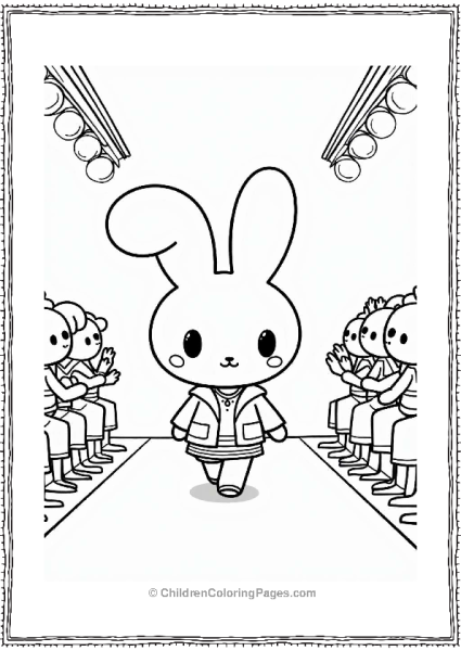 Cinnamoroll On The Fashion Runway Free PDF Printable