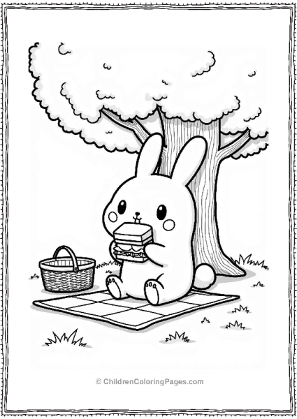 Cinnamoroll Picnic Under A Tree Free PDF Printable