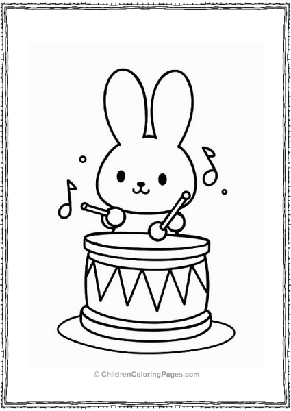 Cinnamoroll Playing A Drum Free PDF Printable