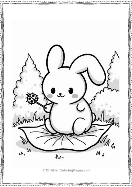 Cinnamoroll Playing With A Ladybug Free PDF Printable