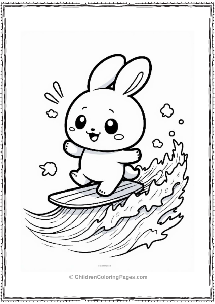 Cinnamoroll Surfing A Magic Wave Free PDF Printable