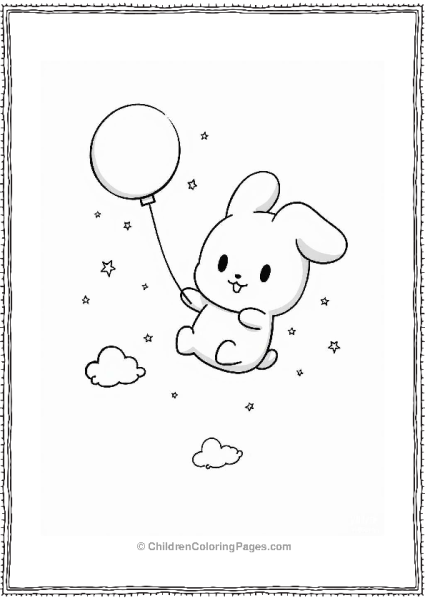 Cinnamoroll With Dream Balloon Free PDF Printable