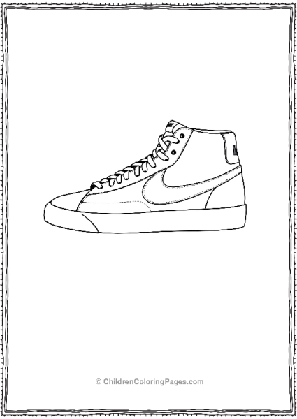 Classic Nike Blazer Mid Sneakers Design Free PDF Printable