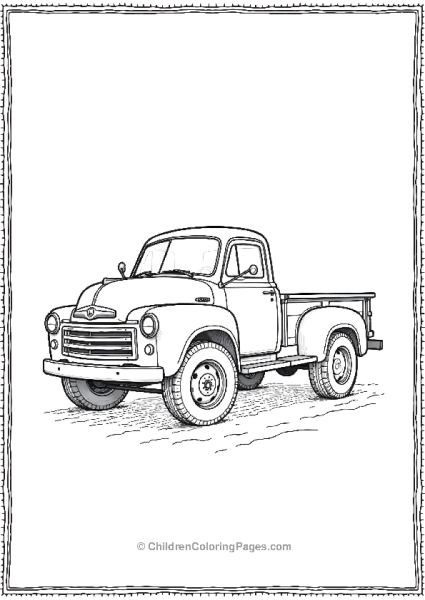 Classic Truck Free PDF Printable