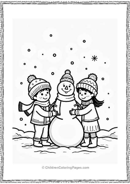 Cocomelon Building A Snowman In Winter Free PDF Printable