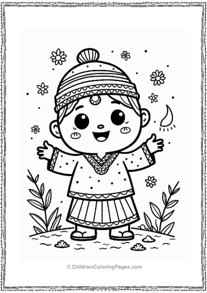 Cocomelon Celebrating Holi Free PDF Printable