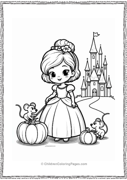 Cocomelon Characters As Cinderella Free PDF Printable