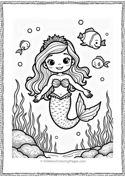 Cocomelon Characters As The Little Mermaid Free PDF Printable