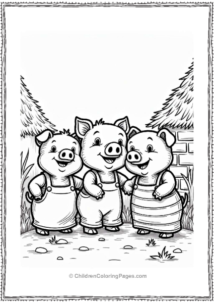 Cocomelon Characters As The Three Little Pigs Free PDF Printable