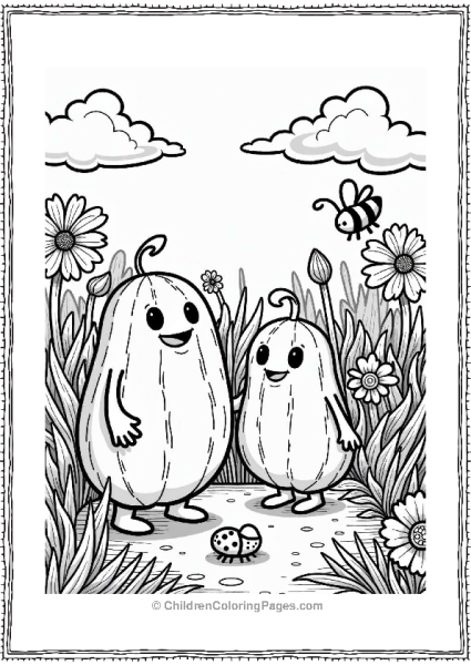 Cocomelon Characters In A Colorful Garden Free PDF Printable