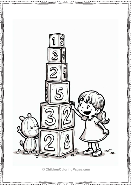 Cocomelon Counting Colorful Blocks Free PDF Printable