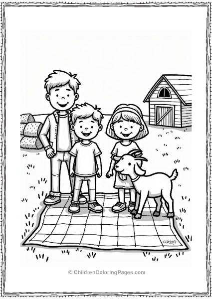 Cocomelon Family Picnic With Goat Free PDF Printable