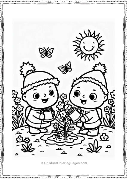 Cocomelon Gardening Fun With Little Boy And Friends Free PDF Printable