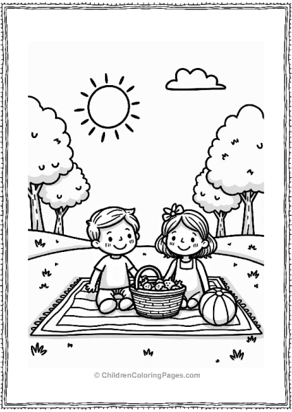 Cocomelon Happy Family Picnic In The Park Free PDF Printable