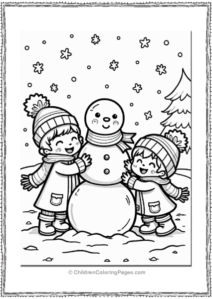 Cocomelon Kids Building A Snowman Free PDF Printable