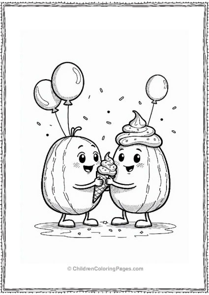 Cocomelon Sharing Ice Cream With Friends Free PDF Printable