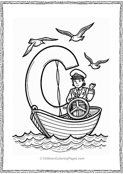 Confident Captain At The Helm Free PDF Printable