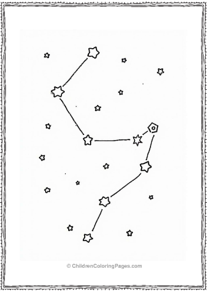 Constellation Connections For Kids Tattoo Coloring Page Free PDF Printable