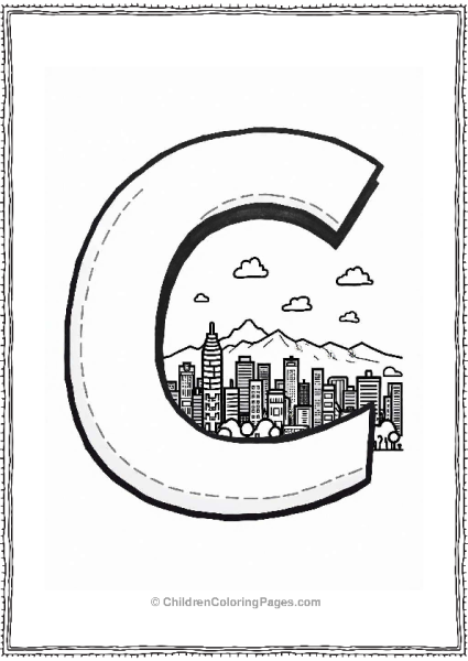 Cool Caracas Skyline Illustration Free PDF Printable