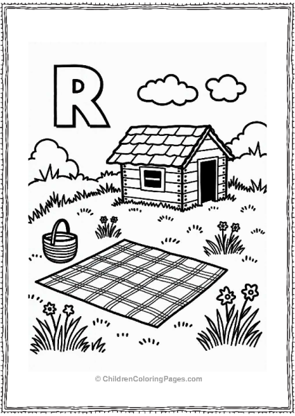 Countryside Picnic Scene Free PDF Printable