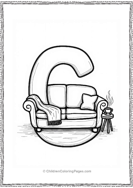 Cozy Couch Corner With Mug Free PDF Printable