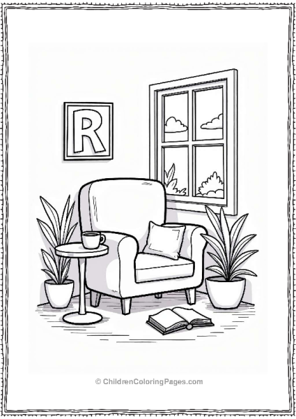 Cozy Reading Nook With Comfy Chair Free PDF Printable