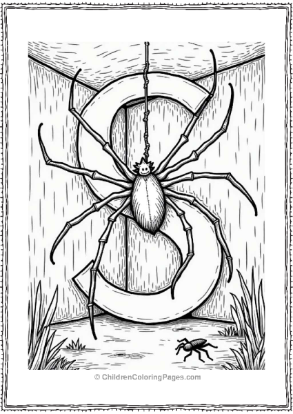 Creepy Spider Shadow In Haunted Room Free PDF Printable