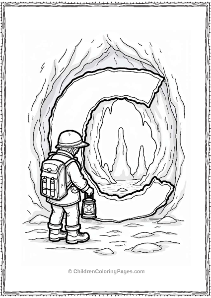 Cunning Cave Explorer With Lantern Free PDF Printable