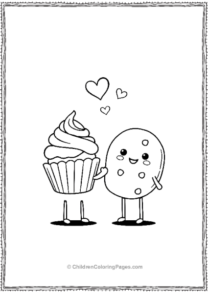 Cupcake And Cookie Free PDF Printable