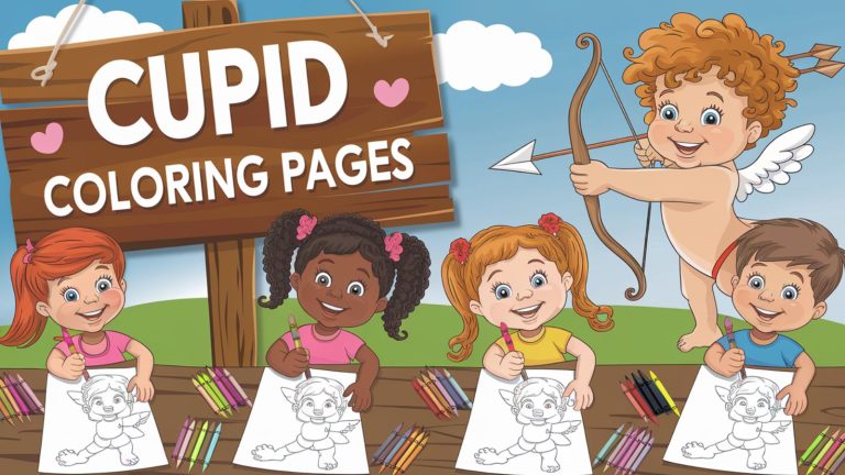 Cupid Coloring Pages