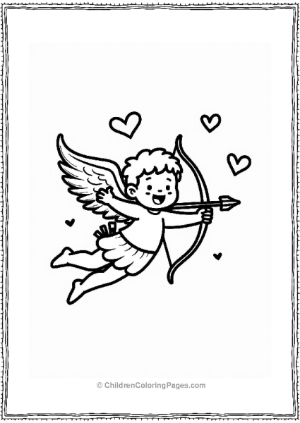 Cupid Delivering Love Letters Free PDF Printable