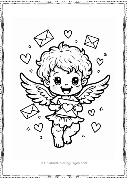 Cupid With Love Letters Free PDF Printable