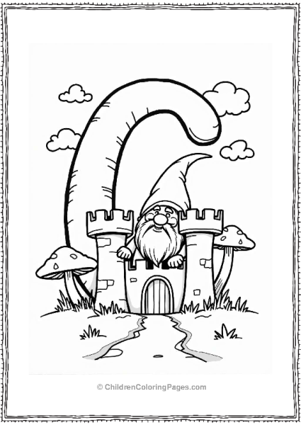 Curious Castle Gnome Free PDF Printable