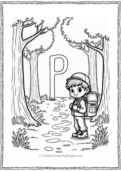 Curious Explorer In A Lush Forest Free PDF Printable