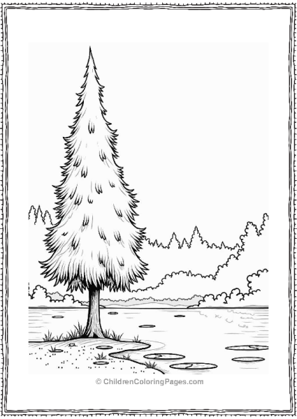 Cypress Tree In The Mist Free PDF Printable