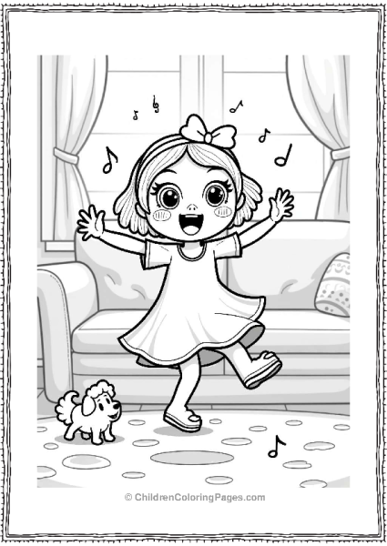 Dancing In A Joyful Living Room Free PDF Printable