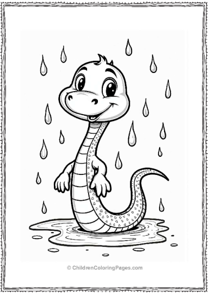 Dancing Snake In The Rain Free PDF Printable