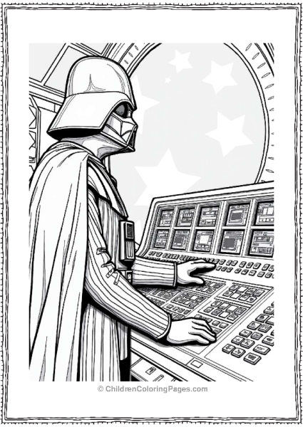 Darth Vader At The Control Panel Free PDF Printable