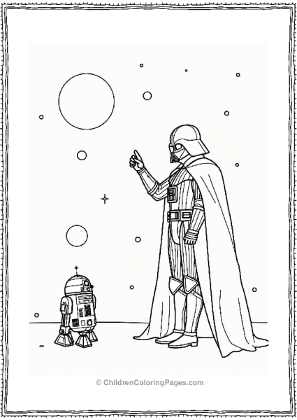 Darth Vader Confronts R2 D2 Free PDF Printable