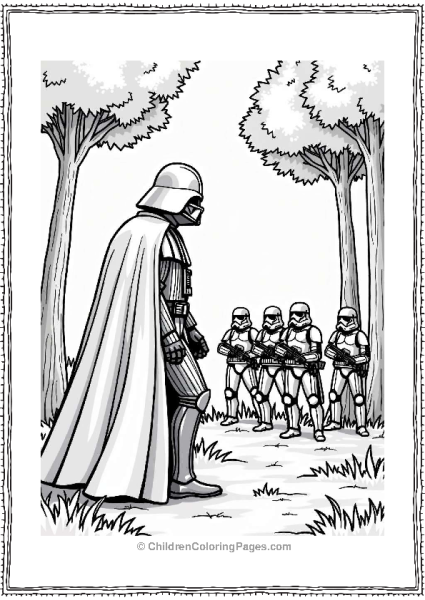 Darth Vader Confronts Rebel Fighters Free PDF Printable