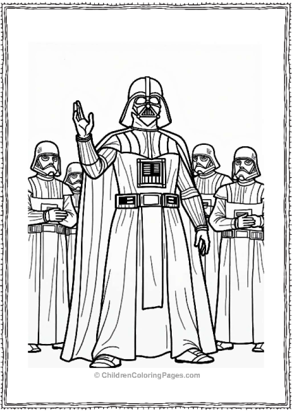 Darth Vader Giving Commands Free PDF Printable