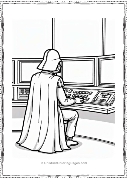 Darth Vader In His Control Room Free PDF Printable