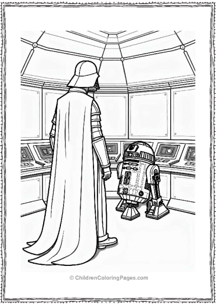 Darth Vader In The Control Room Free PDF Printable