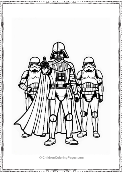 Darth Vader Leading Stormtroopers Free PDF Printable