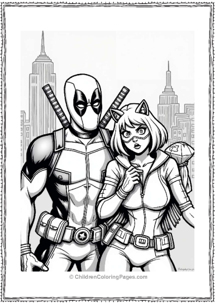 Deadpool And Catwoman’s Heist Free PDF Printable