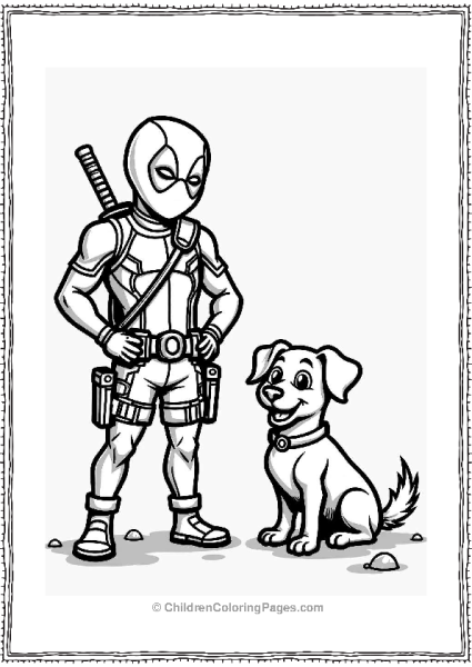 Deadpool And His Sidekick Ready For Battle Free PDF Printable