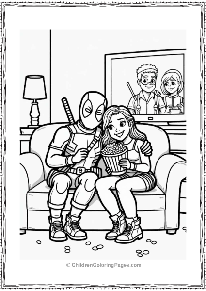 Deadpool And Vanessa Movie Night Free PDF Printable