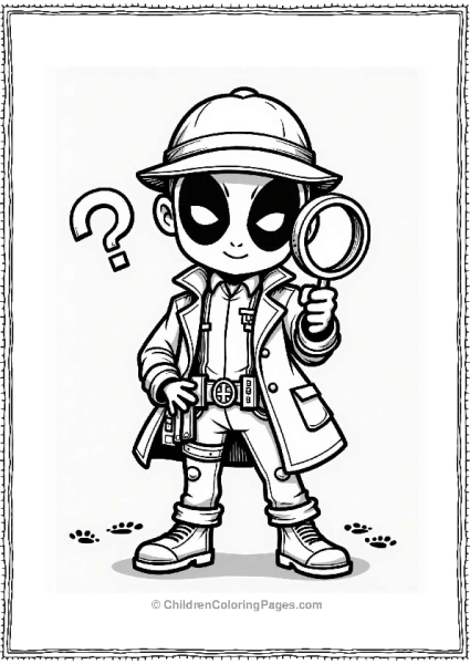 Deadpool As A Detective Free PDF Printable