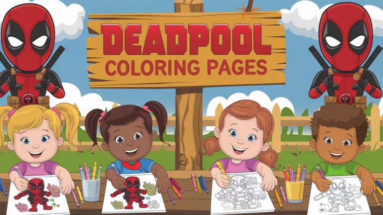 Deadpool Coloring Pages