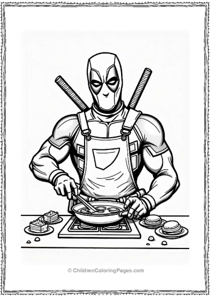 Deadpool Cooking Breakfast Free PDF Printable